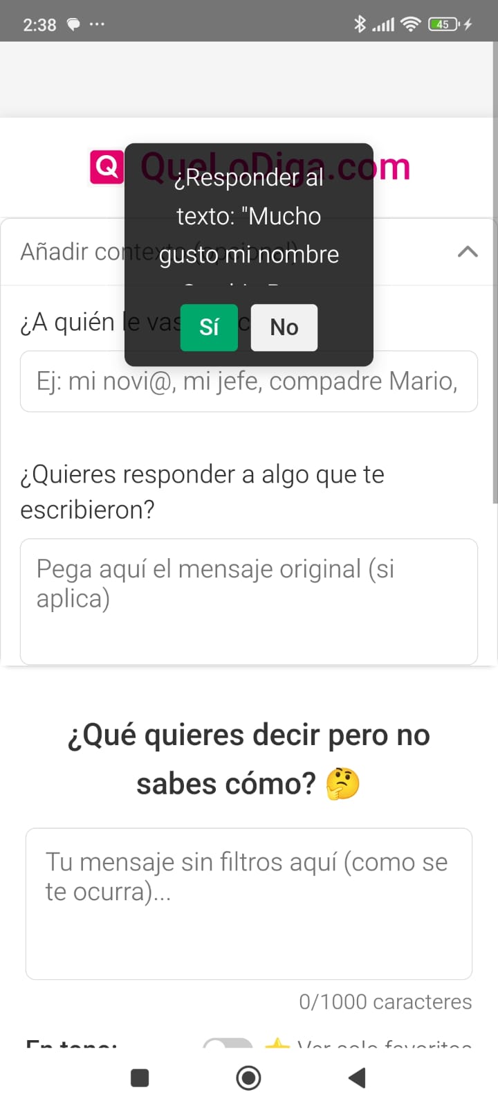 Captura de pantalla 1 QueLoDiga